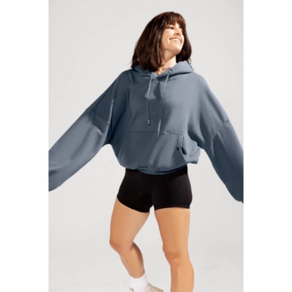 Popflex Denim Blue Pullover Cloud Hoodie - Picture 14 of 16